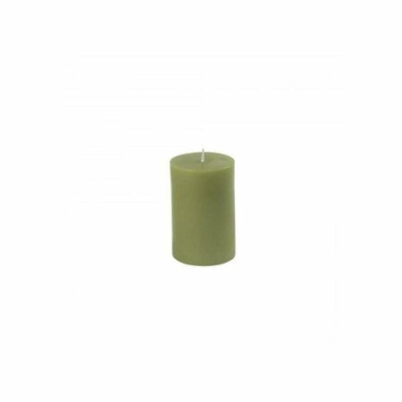 JECO 2 x 3 in. Sage Green Pillar Candle, 24PK CPZ-2311